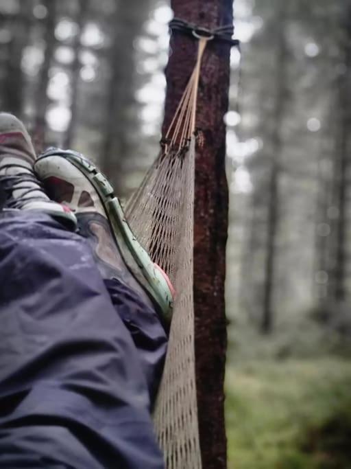 Отель Treetop Ekne - Hytte I Skogen Med Hengebru Левангер Экстерьер фото