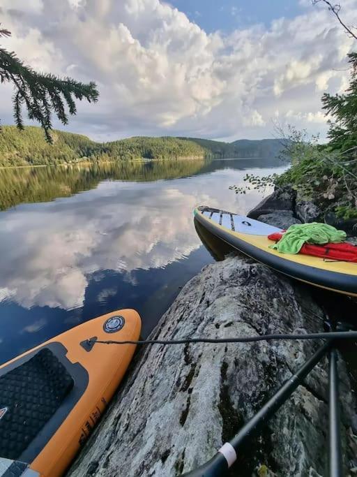 Отель Treetop Ekne - Hytte I Skogen Med Hengebru Левангер Экстерьер фото