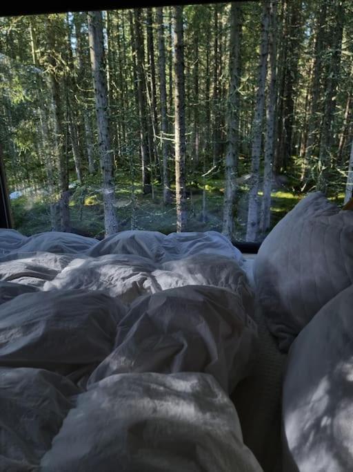 Отель Treetop Ekne - Hytte I Skogen Med Hengebru Левангер Экстерьер фото