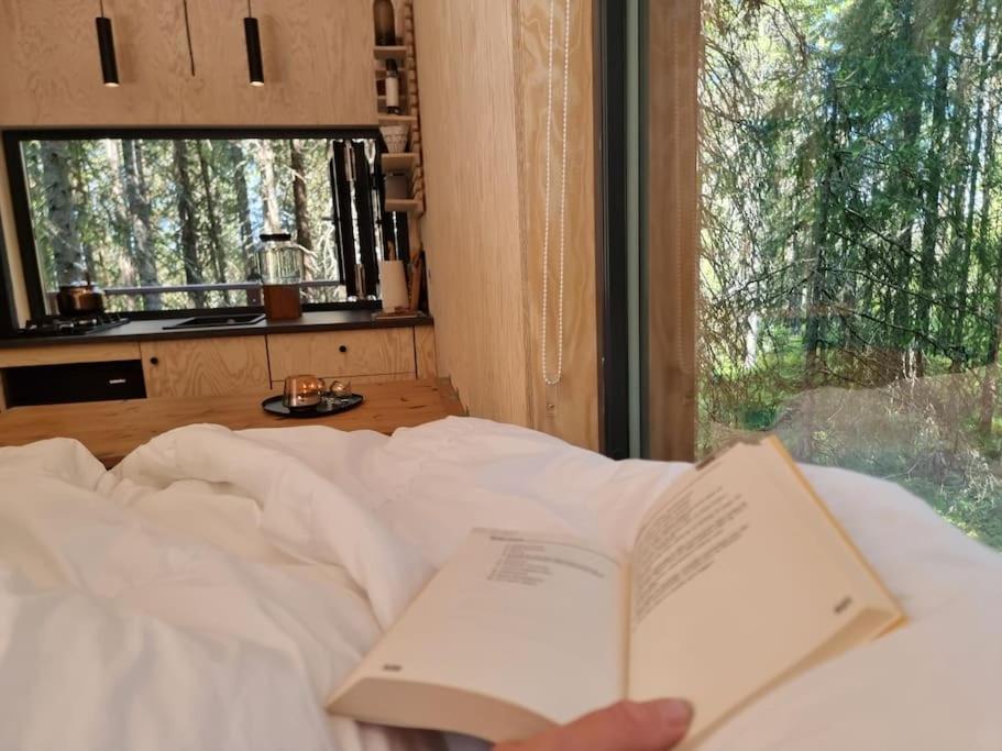 Отель Treetop Ekne - Hytte I Skogen Med Hengebru Левангер Экстерьер фото